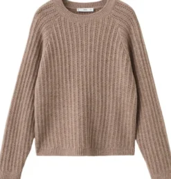 Openwork knit sweater