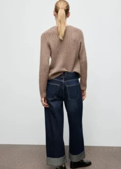 Openwork knit sweater