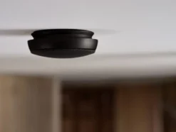 Optisk brandvarnare 10 cm Svart