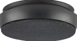 Optisk brandvarnare 10 cm Svart