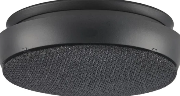 Optisk brandvarnare 10 cm Svart