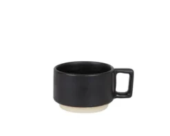 Otto Ceramic Mug with Handle | Black