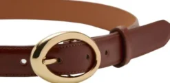 Oval buckle belt