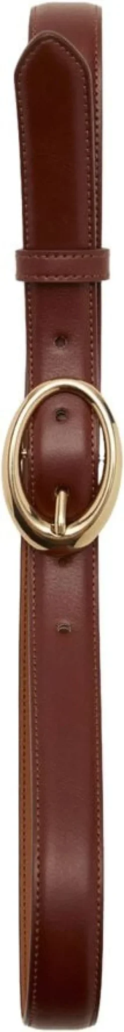 Oval buckle belt