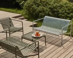 Palissade Ottoman-Olive powder coat
