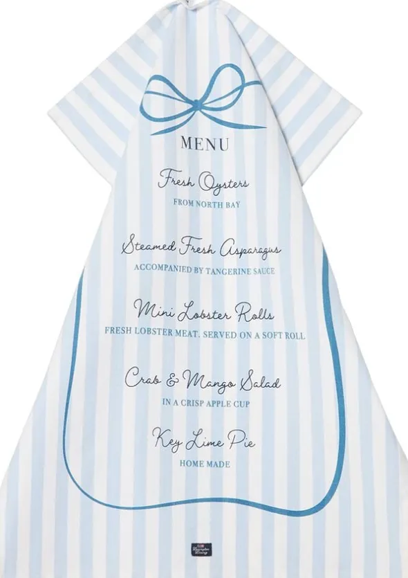 Party Menu Org Cotton Kitchen Towel