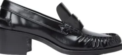 Patent Leather Block Heel Loafers