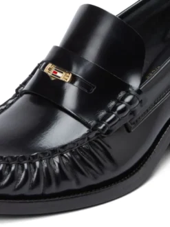 Patent Leather Block Heel Loafers