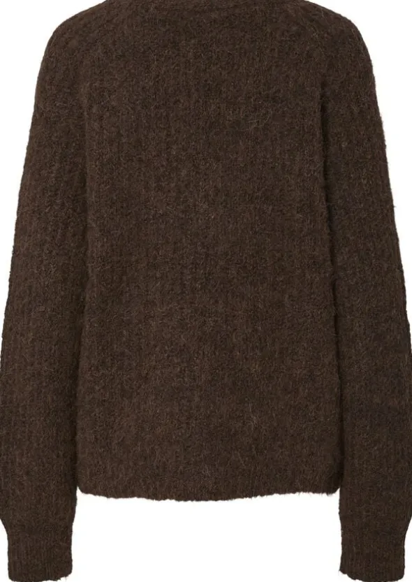 PCCLEO LS V-NECK KNIT CARDIGAN NOOS
