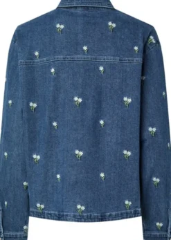 PCFLORA LS DENIM EMB SHIRT NOOS