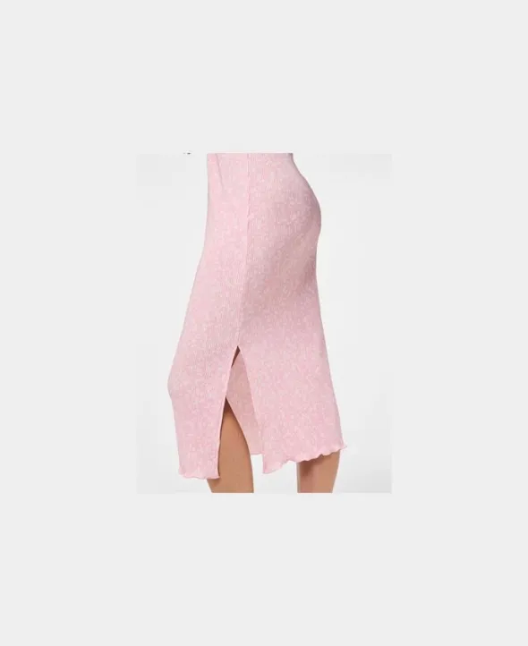 PCFLORA LS MIDI DRESS JRS BC