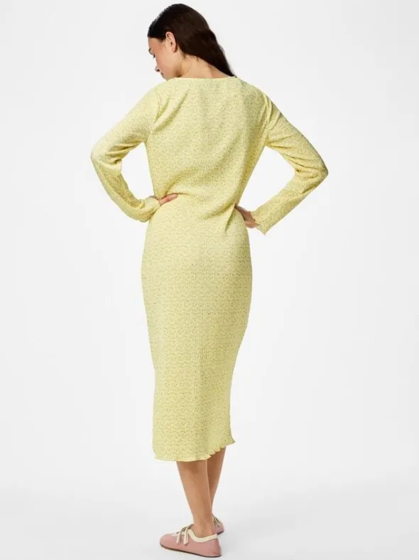 PCFLORA LS MIDI DRESS JRS NOOS BC