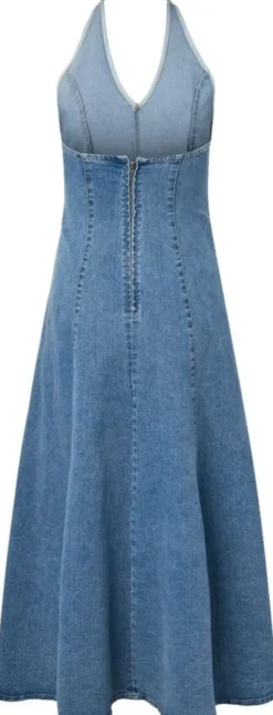 PCFRANNA SL HALTERNECK DRESS DNM D2