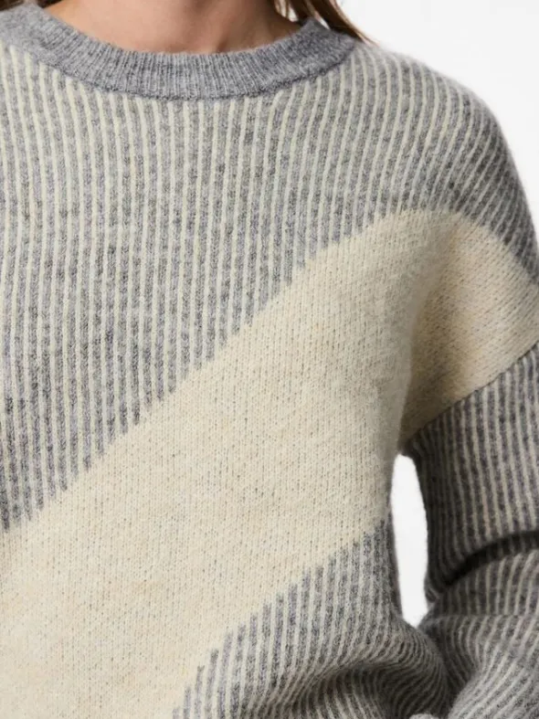 PCLINNA O-NECK LOOSE KNIT PWP BC