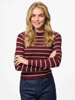 PCMIRA NEW LS O-NECK KNIT NOOS BC