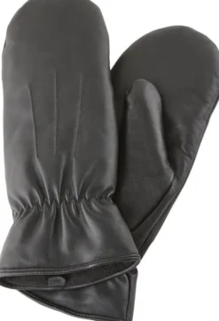PCNELLIE LEATHER MITTENS NOOS