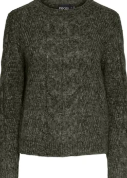 PCNINA LS O-NECK KNIT NOOS BC