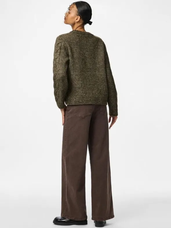 PCNINA LS O-NECK KNIT NOOS BC