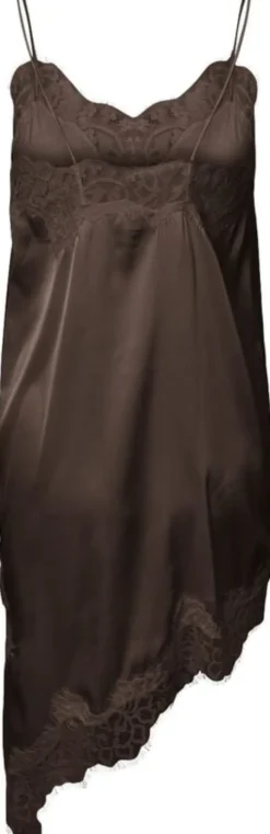 PCNOMI SL SATIN LACE DRESS WVN