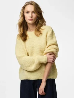 PCRINNA LS O-NECK KNIT PWP BC