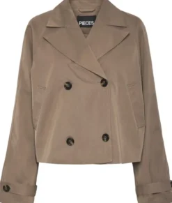 PCSCARLETT LS SHORT TRENCHCOAT NOOS