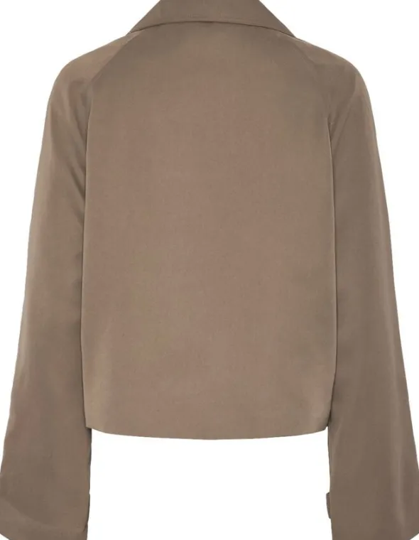 PCSCARLETT LS SHORT TRENCHCOAT NOOS