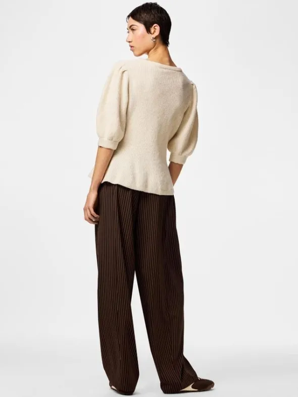 PCSILLY SS PUFF KNIT CARDIGAN NOOS