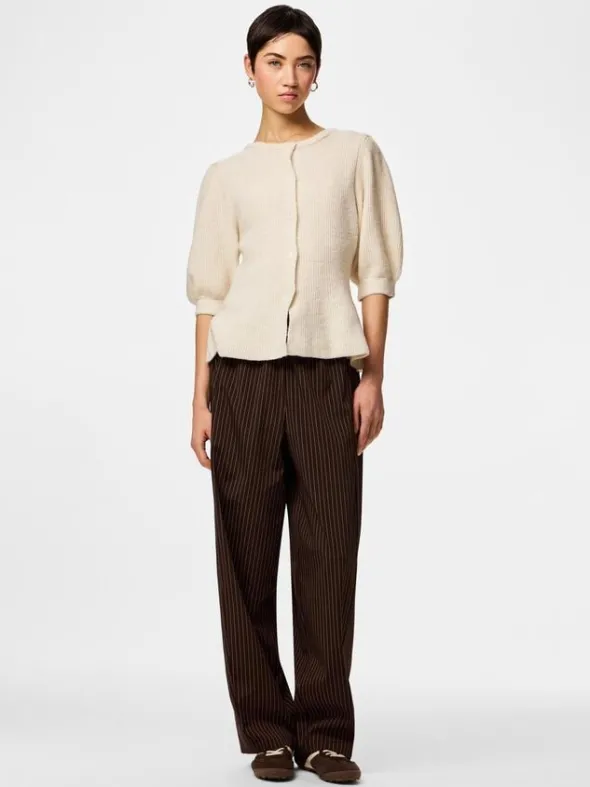 PCSILLY SS PUFF KNIT CARDIGAN NOOS