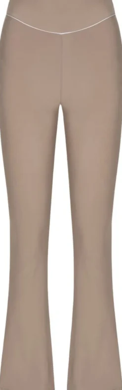 Peak high-waist flared brushed leggings - Hazel
