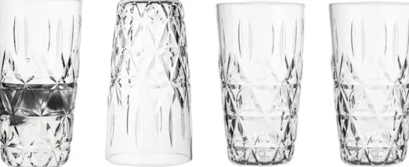 Picnic Juni tumbler, 4-pcs (6) Clear