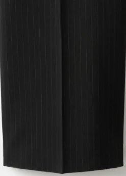 Pinstripe suit-style jumpsuit