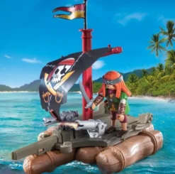 Pirate Raft with Treasure