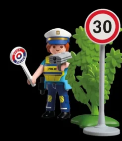 Police officer with speed