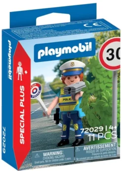 Police officer with speed