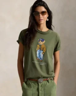 Polo Bear Cotton Jersey Tee