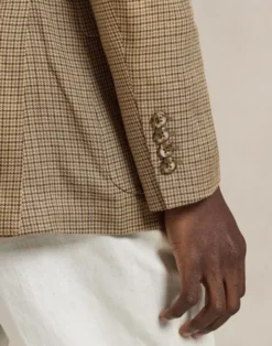 Polo Tailored Fit Plaid Twill Sport Coat