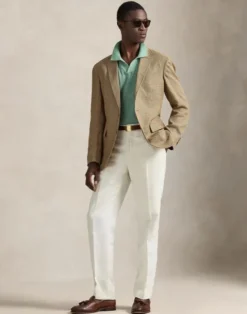 Polo Tailored Fit Plaid Twill Sport Coat