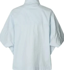 Poplin curved hem shirt - Berte
