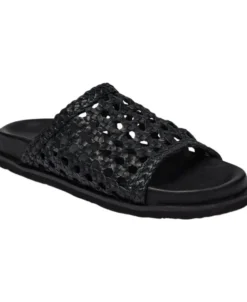 POSITANO - WOVEN LEATHER SLIDE