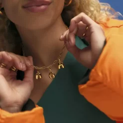 Puffer Letter Charm - S