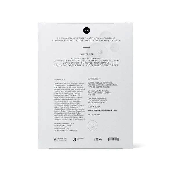 Pure Hyaluronic Sheet Mask 3 pcs