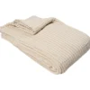 Randig överkast 230x260cm beige Randig