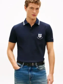 Regular Fit Crest Appliqué Polo Shirt