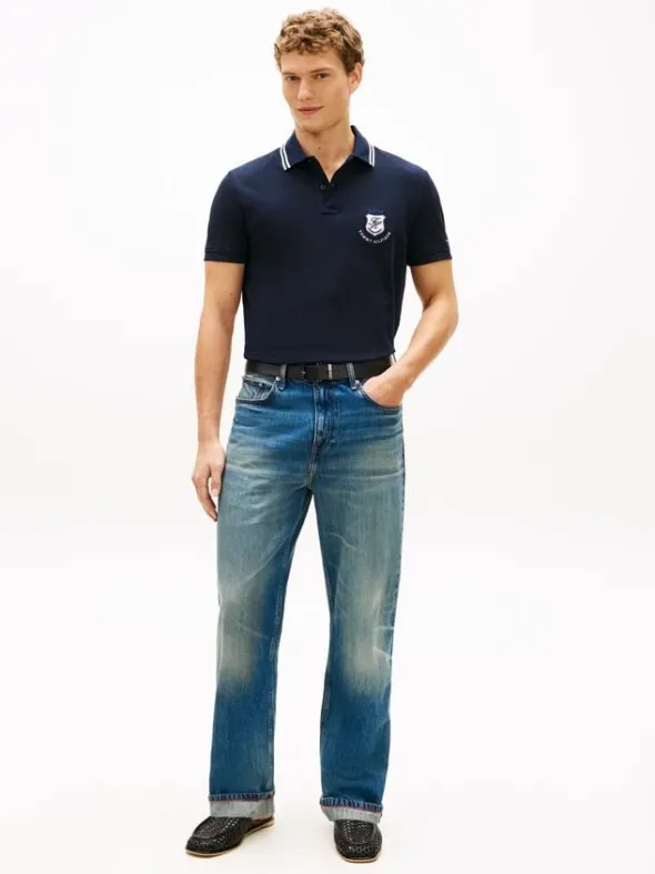 Regular Fit Crest Appliqué Polo Shirt