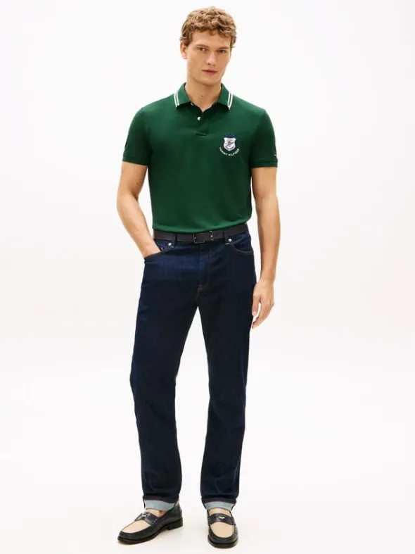 Regular Fit Crest Appliqué Polo Shirt