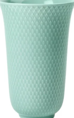 Rhombe Color Vase H15 aqua porcelæn