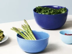 Rhombe Skål Ø11 cm turkis porcelæn