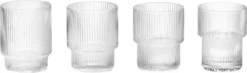 Ripple Glasses - Set of 4 - Clear