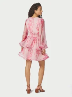 Rivana Print Chiffon Dress