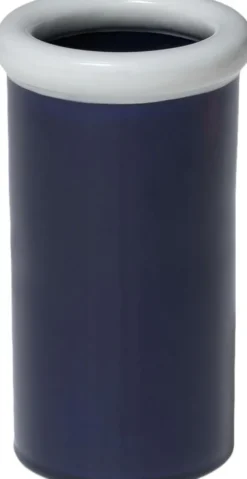 ROD Vase ceramic H215 x Ø123 Light blue/Dark blue